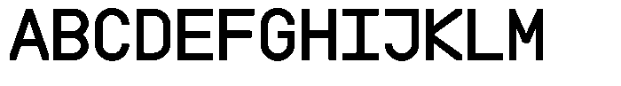 Boodowa Mono Bold Font UPPERCASE