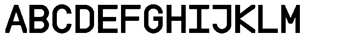 Boodowa Mono Extra Bold Font UPPERCASE