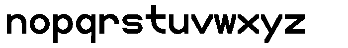 Boodowa Mono Extra Bold Font LOWERCASE
