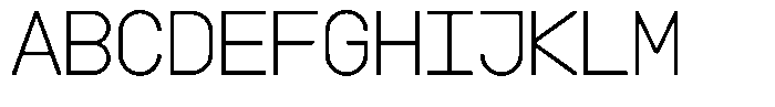 Boodowa Mono Extra Light Font UPPERCASE