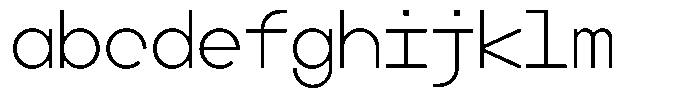 Boodowa Mono Extra Light FONT
