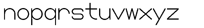 Boodowa Mono Extra Light Font LOWERCASE