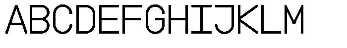 Boodowa Mono Light Font UPPERCASE