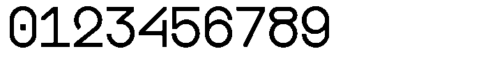 Boodowa Mono Regular Font OTHER CHARS