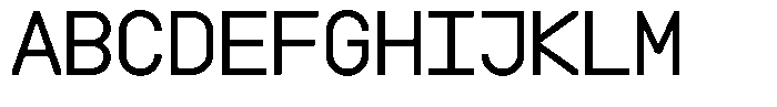 Boodowa Mono Regular Font UPPERCASE