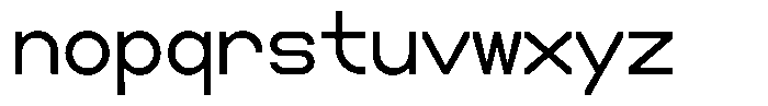 Boodowa Mono Regular Font LOWERCASE