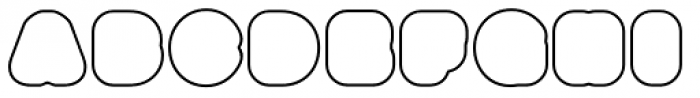 Boogie Outline4 Font LOWERCASE