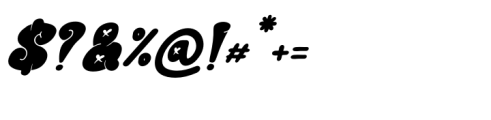 Boogy Rookie Italic Font OTHER CHARS