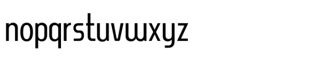 Boojero Regular Condensed Font LOWERCASE