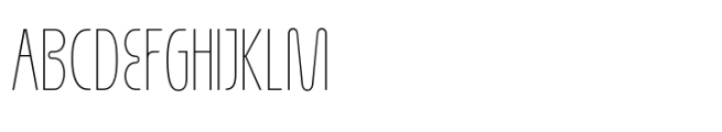 Boojero Thin Condensed Font UPPERCASE