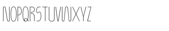 Boojero Thin Condensed Font UPPERCASE