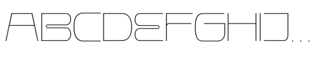 Boojero Thin Expanded Font UPPERCASE