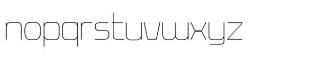 Boojero Thin Font LOWERCASE