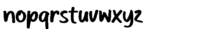 Book Tittle Font LOWERCASE