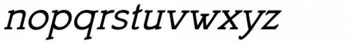 Bookish Italic Font LOWERCASE