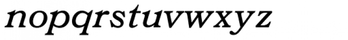 Bookman Italic Font LOWERCASE