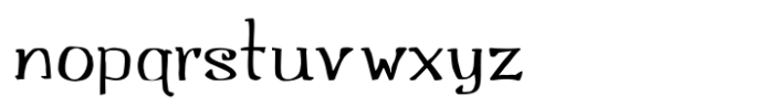 Booksworth Font LOWERCASE