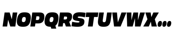 Boom Sans Black Italic Font UPPERCASE