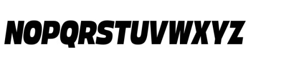Boom Sans Narrow Black Italic Font UPPERCASE