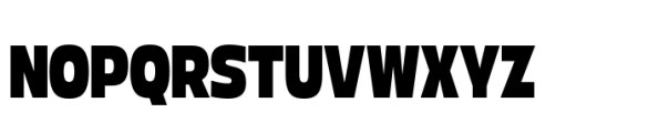 Boom Sans Narrow Black Font UPPERCASE