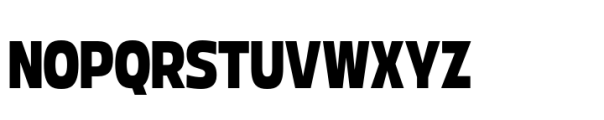 Boom Sans Narrow Bold Font UPPERCASE