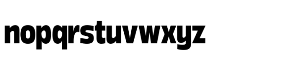 Boom Sans Narrow Bold Font LOWERCASE