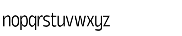Boom Sans Narrow Light Font LOWERCASE