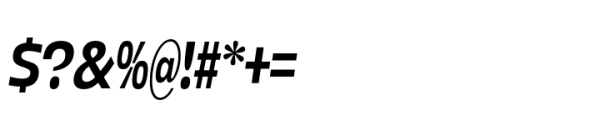 Boom Sans Narrow Medium Italic Font OTHER CHARS