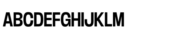 Boom Sans Narrow Medium Font UPPERCASE