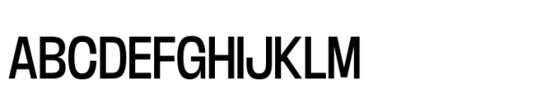 Boom Sans Narrow Regular Font UPPERCASE