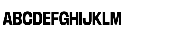 Boom Sans Narrow Semi Bold Font UPPERCASE