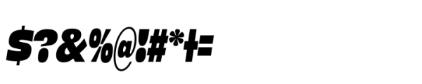 Boom Sans Narrow Super Italic Font OTHER CHARS