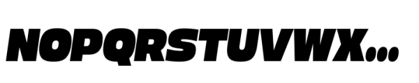 Boom Sans Super Italic Font UPPERCASE
