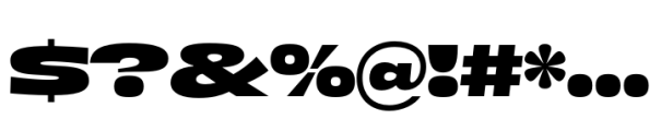 Boom Sans Ultra Wide Black Font OTHER CHARS