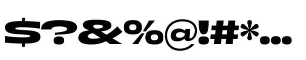 Boom Sans Ultra Wide Semi Bold Font OTHER CHARS