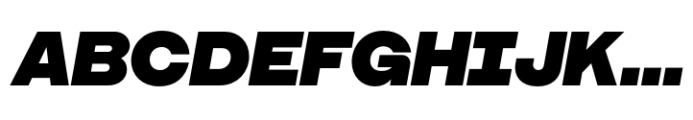 Booster Black Italic Font UPPERCASE