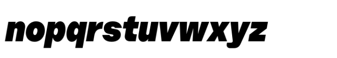 Booster Compact Black Italic Font LOWERCASE