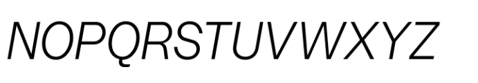 Booster Compact Light Italic Font UPPERCASE