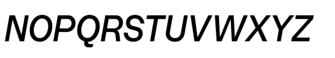 Booster Compact Medium Italic Font UPPERCASE