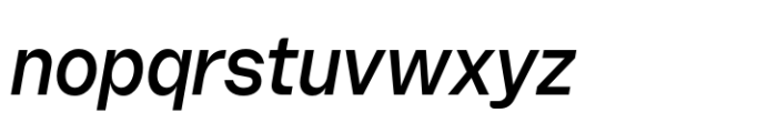 Booster Compact Medium Italic Font LOWERCASE