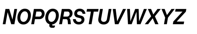 Booster Compact Semibold Italic Font UPPERCASE