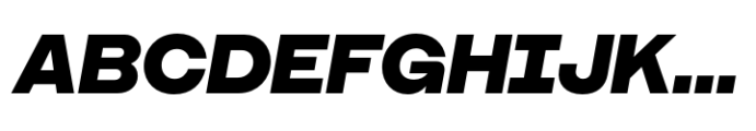 Booster Extrabold Italic Font UPPERCASE
