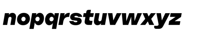 Booster Extrabold Italic Font LOWERCASE