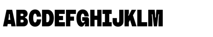 Booster Inktrap Narrow Black Font UPPERCASE