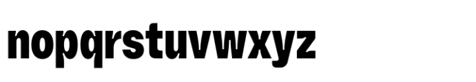 Booster Inktrap Narrow Extrabold Font LOWERCASE