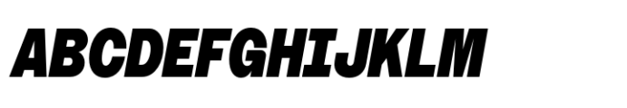 Booster Narrow Black Italic Font UPPERCASE