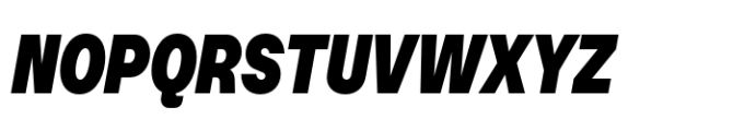 Booster Narrow Black Italic Font UPPERCASE