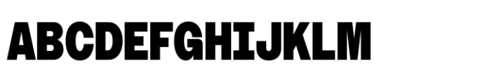 Booster Narrow Black Font UPPERCASE