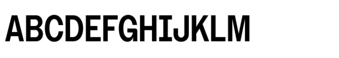 Booster Narrow Semibold Font UPPERCASE
