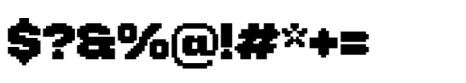 Booster Pixel Black Font OTHER CHARS